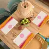 Heuvels - Oranje - Zon - Abstract Placemat vinyl groot -zzsfeer5_Kitchenyeah-website