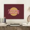 love your damn self - Cirkel - Glitter - Rood PET vilt klein -sfeer1
