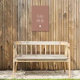 Spreuken - Ik hou van jou - Quotes Tuinposter op houten frame 2 cm dik klein -sfeer4