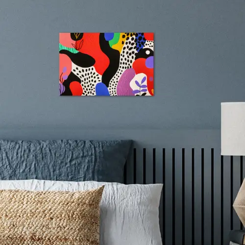 Abstract - Vormen - Kleuren - Stippen poster papier klein -sfeer2