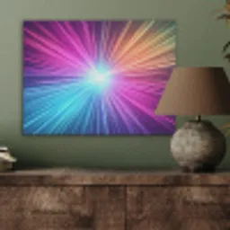 Abstract - Light - Burst - Modern - Colorful PET vilt klein -sfeer2