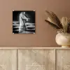 Paard - Hout - Schaalbord - Zwart plexiglas 5mm klein -sfeer5