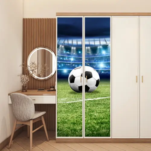 Voetbal - Stadion - Bal - Jongens deurposter klein -sfeer3