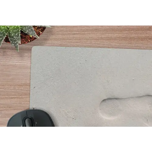 Voeten - Afdrukken - Zand muismat rubber klein -closeup
