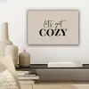 Beige - Winter - Quote - Cozy canvas 2cm klein -sfeer6