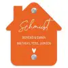 Oranje - Sierlijk Naambord Huisje klein -3d
