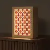 Geometrisch - Retro - Oranje Light Box met kabel (Tafellamp) klein 925 -z3d_website