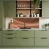 Golven - Abstract - Bruin keuken achterwand 2 middel -sfeer3