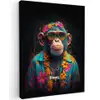 Chimpansee met Hawaii blouse canvas 2cm klein -z3d