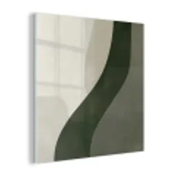Japandi - Groen - Abstract - Modern plexiglas 5mm klein -z3d