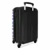 Strepen patroon blauw NBS - Handbagage koffer - Kinderen Unisex middel -achterkant