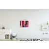 Kleurvakken - Recht - Rond - Abstract textielposter latten blank klein -kinderkamer