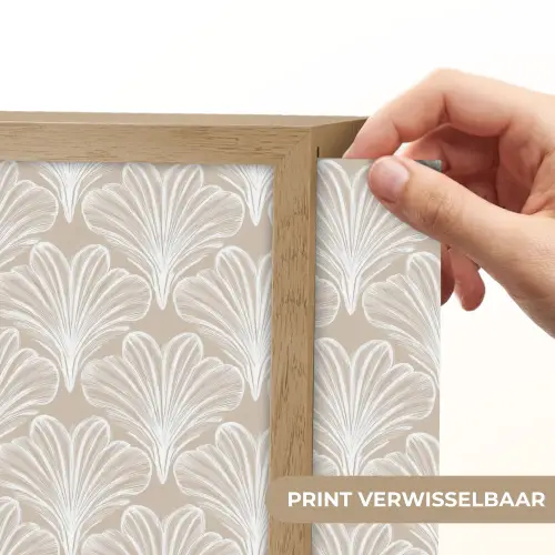 Vintage - Waaier -Crème Light Box met batterij (Wandlamp) middel 907 -USP_websiteprintNL