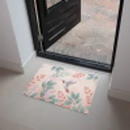 Kolibrie - Vliegen - Natuur - Illustratie - Kleurrijk Deurmat klein -sfeer5