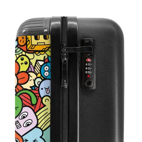 Schattige Beestjes in Stad NBS - Handbagage koffer - Unisex middel -slot