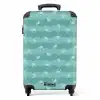 Blauw krab patroon NBS - Handbagage koffer - Kinderen Unisex middel -productfoto_recht