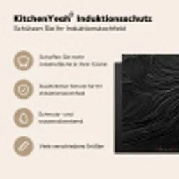 Zwart - Abstract - Hout Inductie beschermer vinyl 3mm middel -tsfeer2_DE