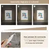 Dolfijn - Blauw - Water - Druppels Light Box met kabel (Kinderlampje) klein -USP_dimbaarFR