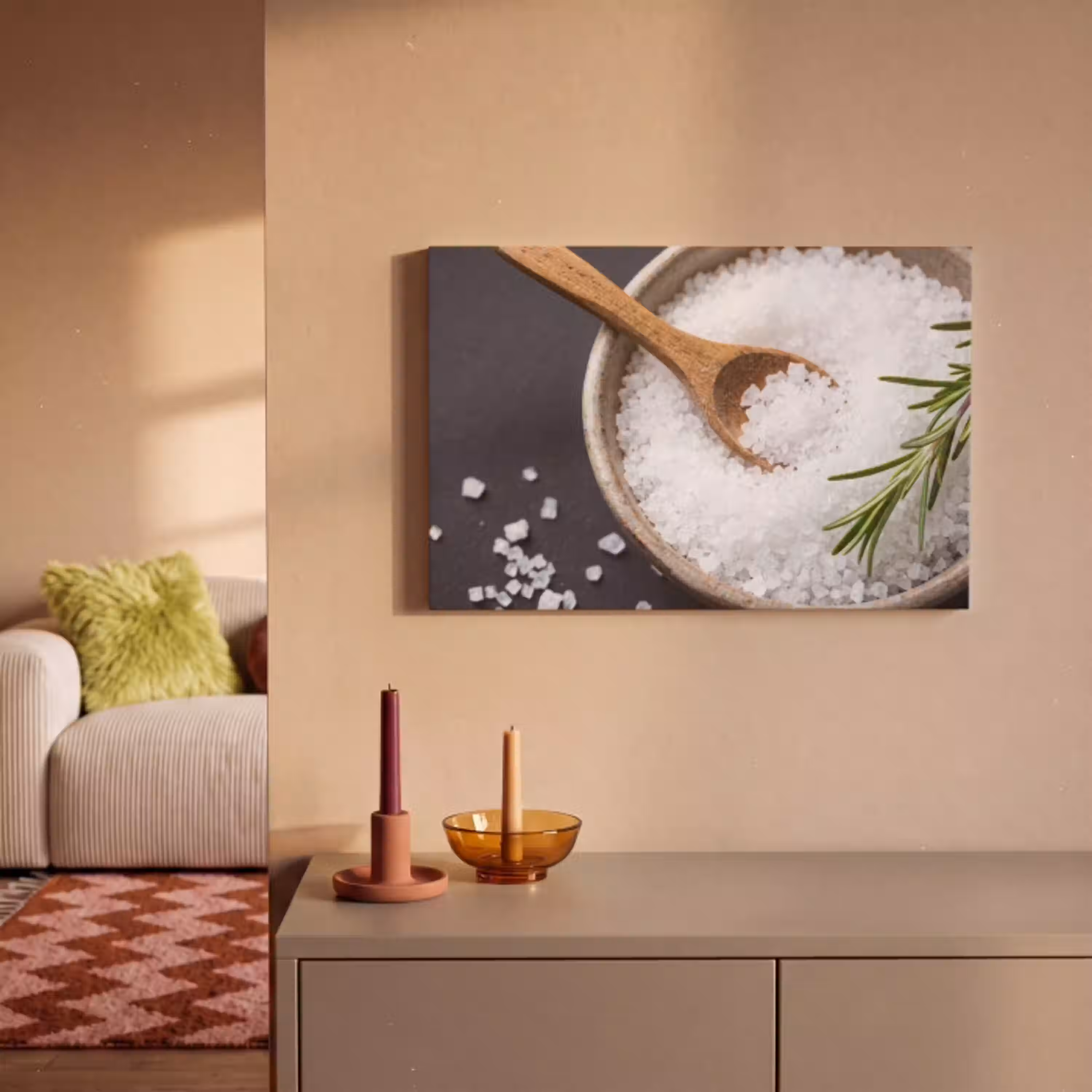 Zout - Kom - Eten canvas 2cm klein -sfeer1