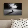 Golfbal - Wazig - Zwart canvas 2cm klein -sfeer3