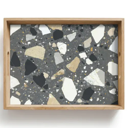 Terrazzo - Decoratie - Interieur - Stenen Dienblad Rechthoek middel -z3d_shopping