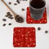 Illustratie - Kerstsymbolen - Rood onderzetter kurk middel 366 -sfeer2