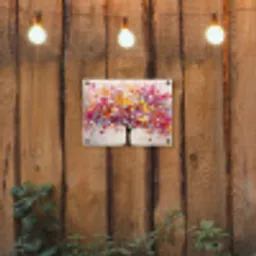 Aquarel - Boom - Kunst - Abstract tuinposter los doek klein -sfeer1