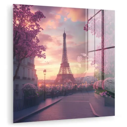 Eiffeltoren - Parijs - Roze plexiglas 5mm klein -zzzproduct_nieuw