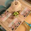Roze landschap - Palmen - Water Placemat vinyl groot -zzsfeer5_Kitchenyeah-website