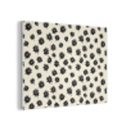 Madeliefjes - Grafisch - Zwart - Beige PET vilt klein 837 -3d