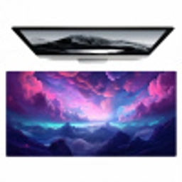 neon-wolken-roze-blauw-gaming Muismat XXL klein -zzz3d