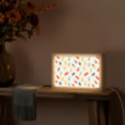 IJsjes - Speels - Kleurrijk Light Box met kabel (Tafellamp) klein 924 -sfeer4