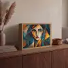 Portret - Abstract - Vormen Light Box met batterij (Wandlamp) middel -sfeer2