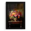 Kleuren - Boeket - Vaas - Hout fotolijst zwart zonder passe partout klein -3d
