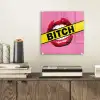 Lippen - Tekst - Kleurrijk plexiglas 5mm klein -sfeer1