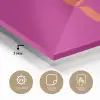 Oh la la - Roze - Oranje - Minimalistisch plexiglas 5mm klein -sfeer2