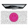 Smiley - Roze - Stippen Muismat XXL klein -zzz3d