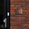 Hout en antraciet - Klassiek Naambord Rechthoek middel -sfeer1-rechthoek-S