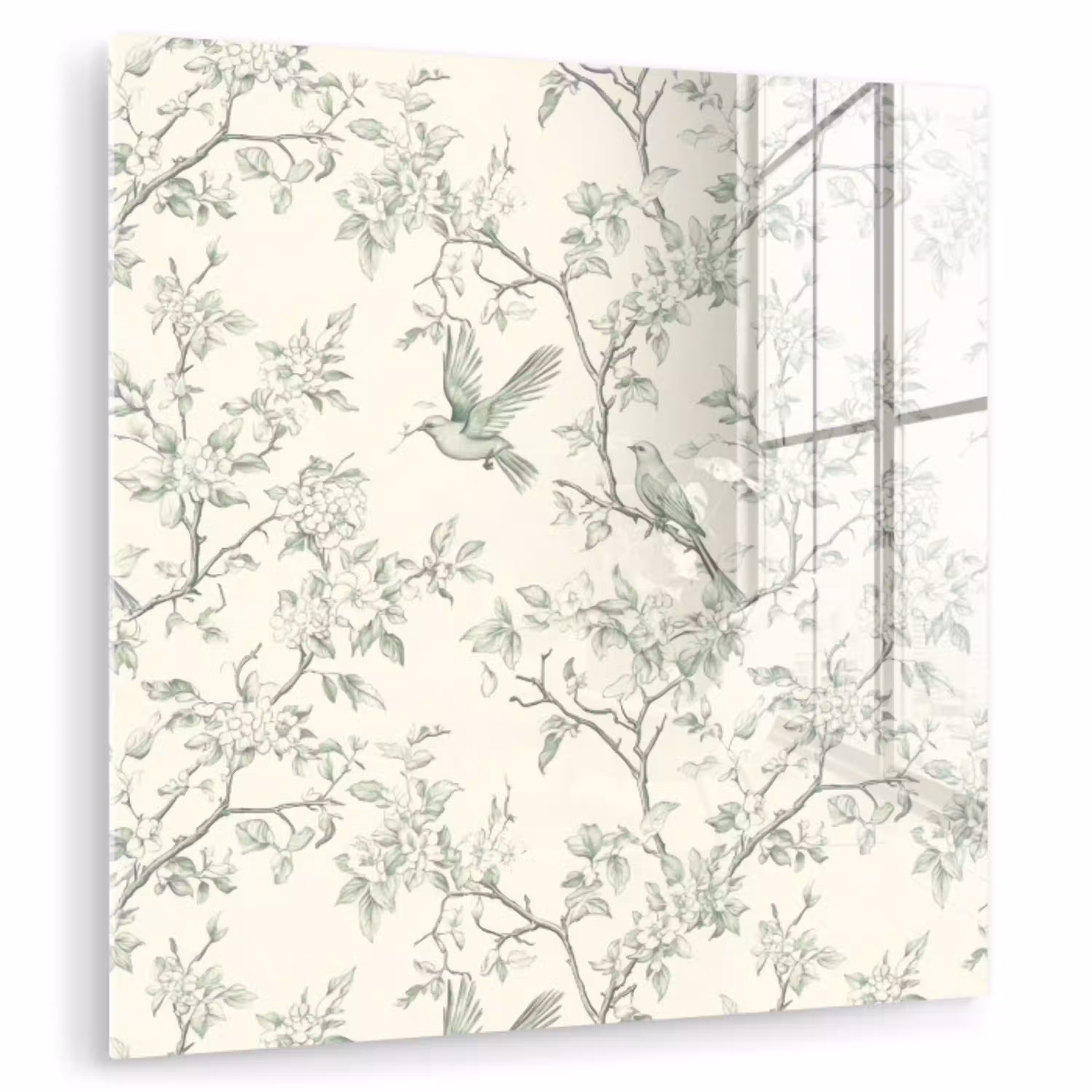 Klassiek - Vogels - Groen plexiglas 5mm klein 11 -zzzproduct_nieuw