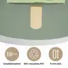 Groen - Waterijsje - Stokje - Illustratie Akoestische PET Vilt - Rond klein -closeup_DE