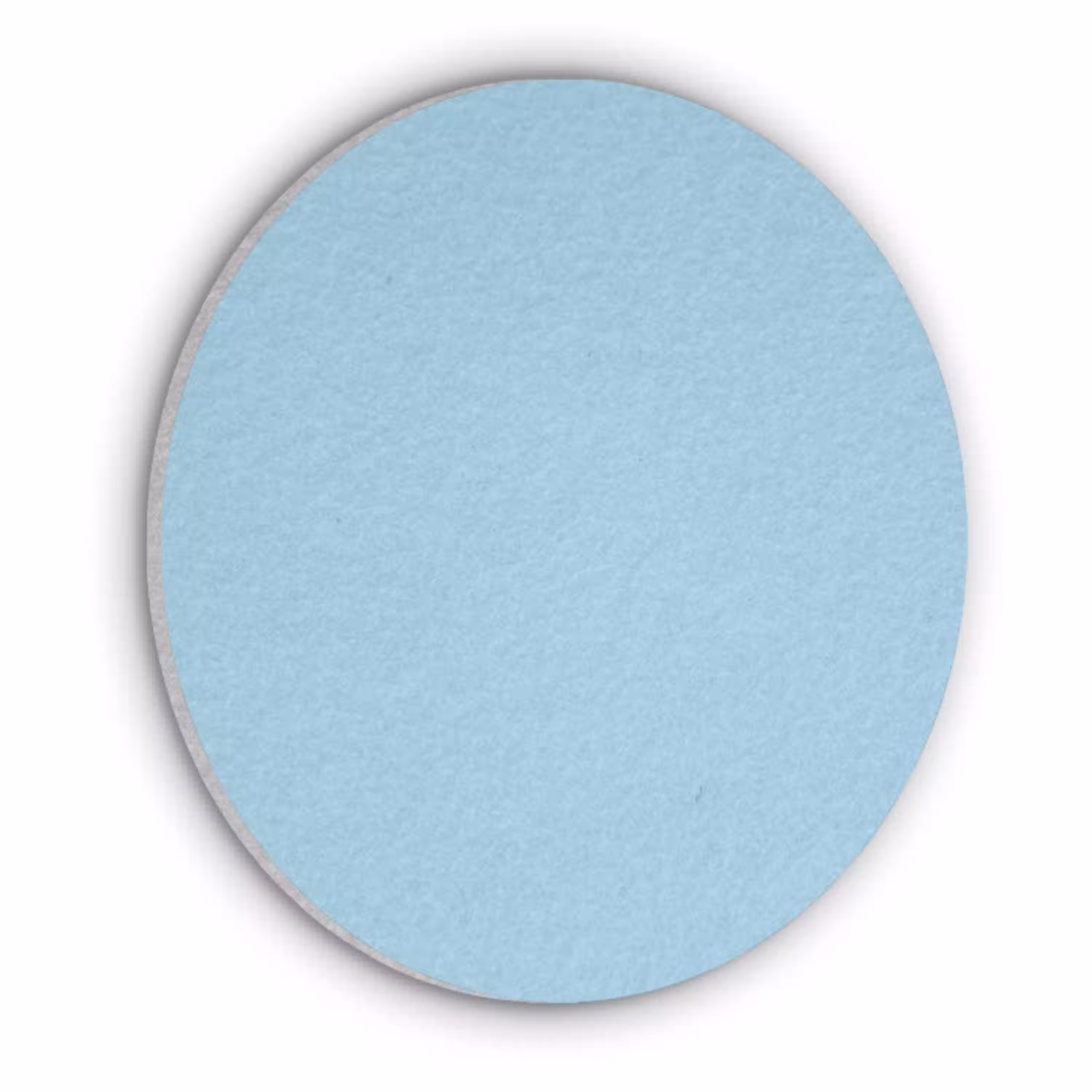 Ice - Blue - Blauw Akoestische PET Vilt - Rond klein 838 -3d