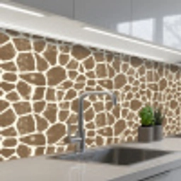 Giraf - Klassiek - Bruin keuken achterwand 2 middel 871 -3d_schuin
