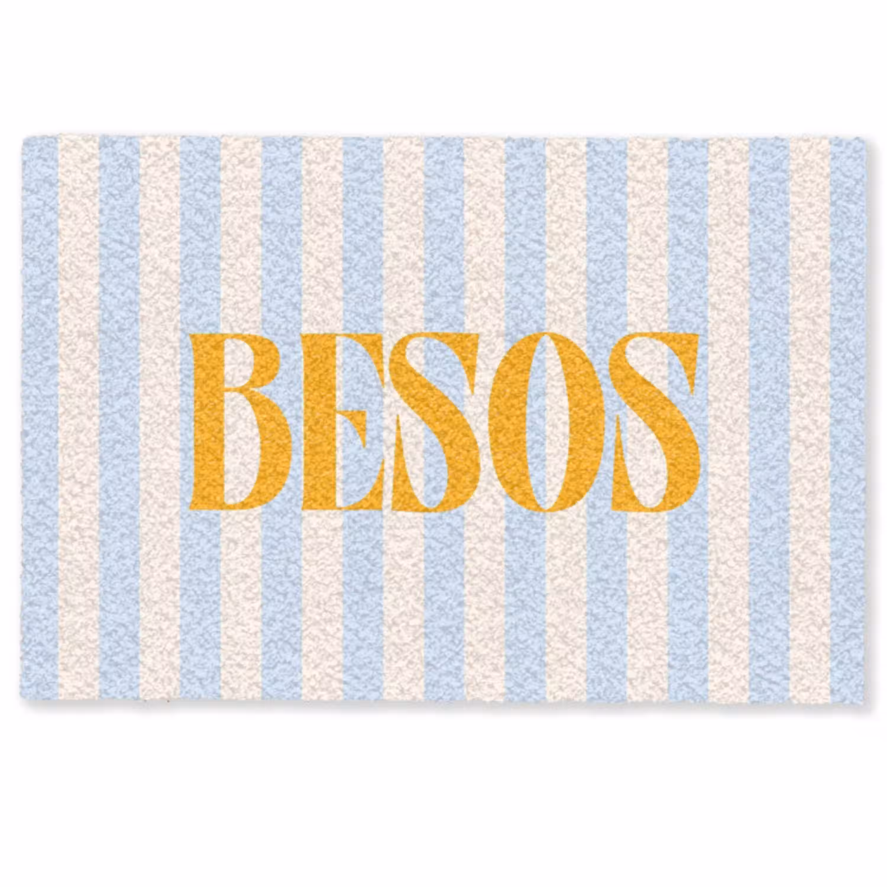 Oranje - Blauw - Strepen - Besos Deurmat klein -zkaufland3d