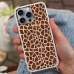 Giraf - Vacht - Klassiek - Bruin Hoesje iPhone 16 Pro Max met koord klein -sfeer3