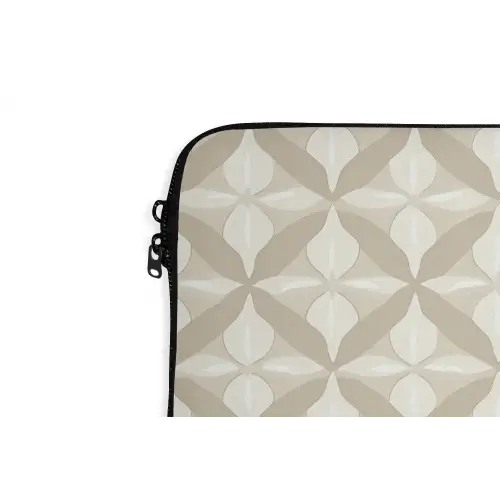 Patroon - Klassiek - Beige laptophoes neopreen klein 279 -detail