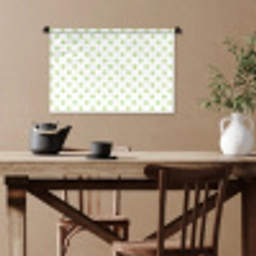 Dots - Klassiek - Groen Wandkleed katoen klein 269 -sfeer6