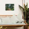 Pad - Bomen - Schaduw - tuinposter los doek klein -sfeer7