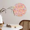 Abstract - Multi - Kleur - Verf Wandcirkel kunststof plaat 5mm dik klein 188 -sfeer4