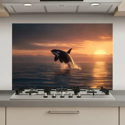 Orka - Zee - Zonsondergang keuken achterwand spatscherm klein -3d_website