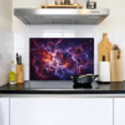 Space - Stars - Abstract - Colorful Inductie beschemer met haakjes klein -sfeer2